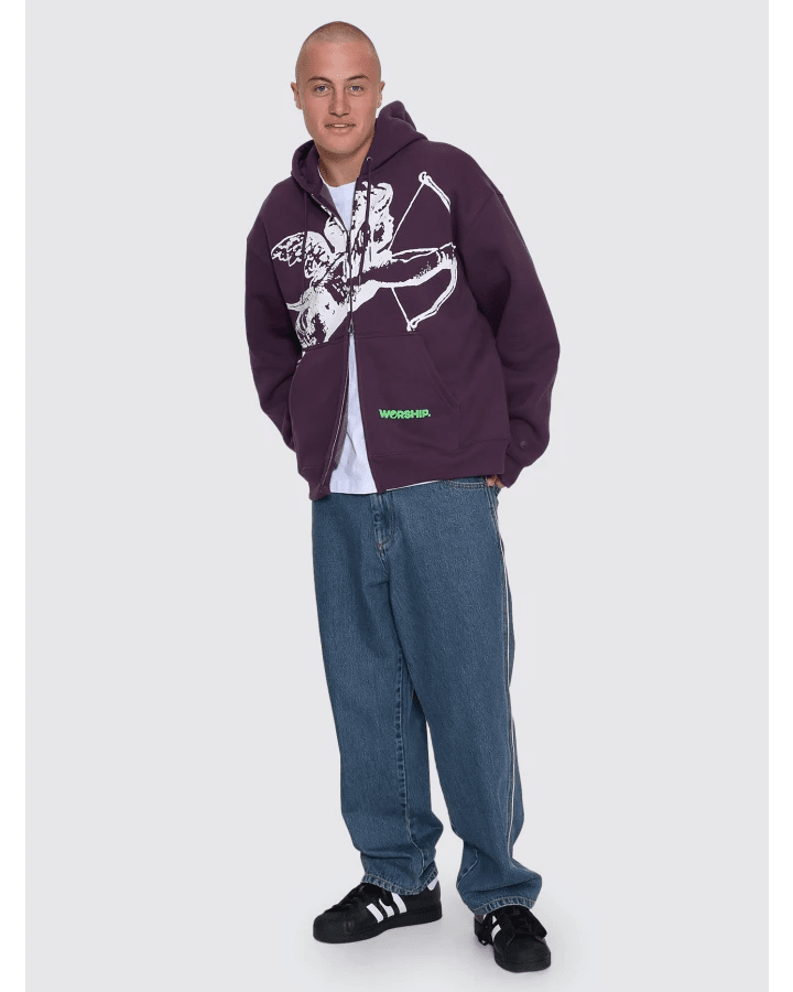 Big Cherub Zip Hood - WorshipPA26-210I-Blackberry-M