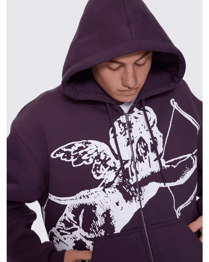 Big Cherub Zip Hood - WorshipPA26-210I-Blackberry-M