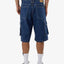 Big Slacker Denim Cargo Short - Thrillstdp - 327eub - Union Blue - 30