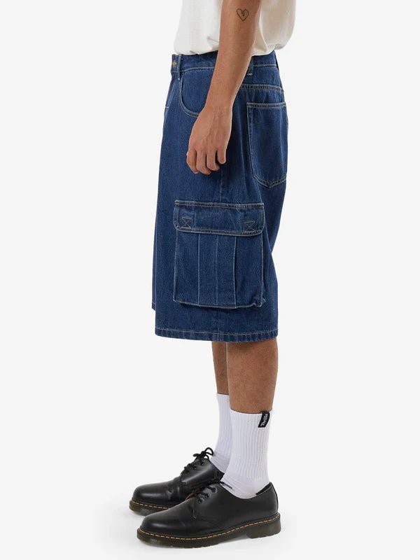 Big Slacker Denim Cargo Short - Thrillstdp - 327eub - Union Blue - 30