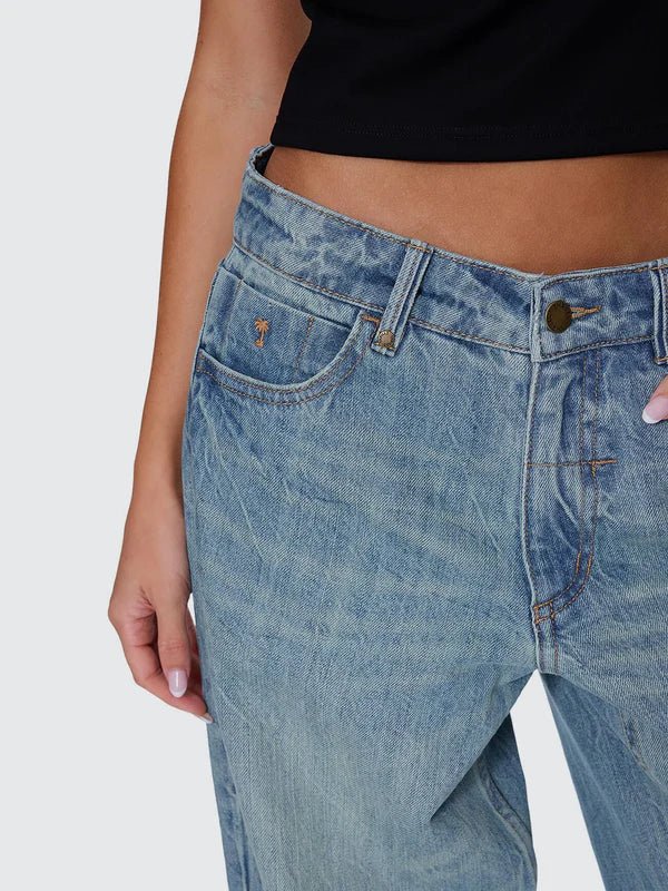 Billie Low Rise Baggy Jean - ThrillsWTDP-449DCB-Dirty Crinkle Blue-6