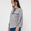 BIND ME UP CONTRAST POLAR FLEECE - RustyFTL0891-GREY / NAVY-06