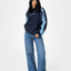 BLACK SPLICE OVERSIZED HOODED FLEECE - RustyFTL0899-NAVY / BLUE-6