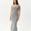 Blair Maxi Dress - AfendsW251808 - BWH - Black White Check - M