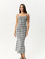 Blair Maxi Dress - AfendsW251808 - BWH - Black White Check - M
