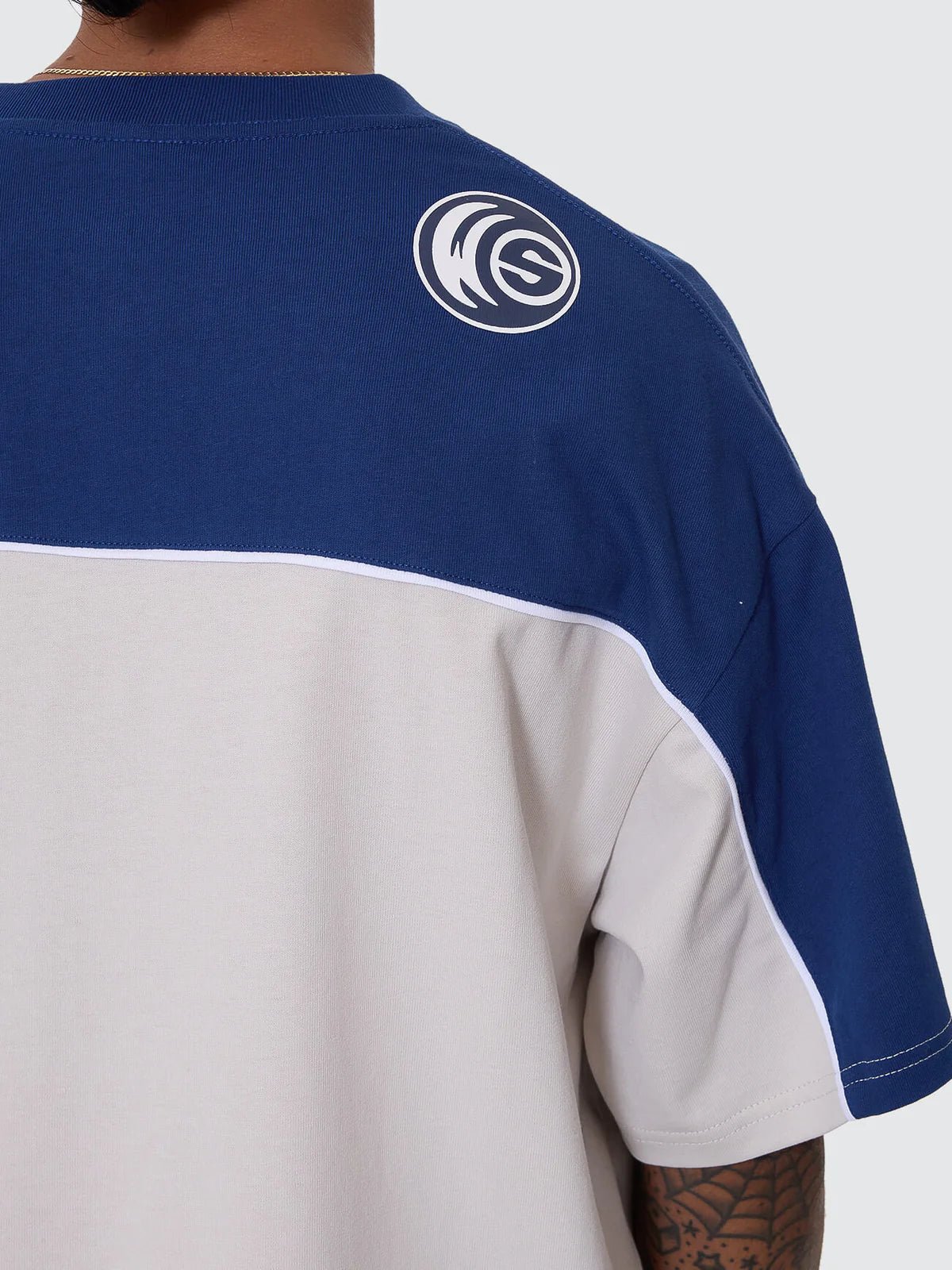Blender Oversize Panel Tee - WorshipPR25-120E-Blue Depths-S