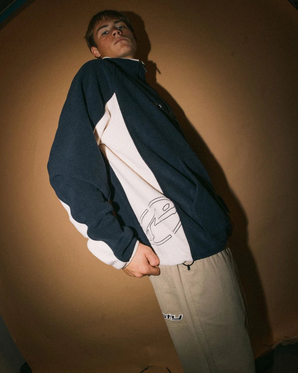 BLIZZARD QUARTER ZIP POLAR FLEECE - RustyFTM1191-NAVY BLUE-XS