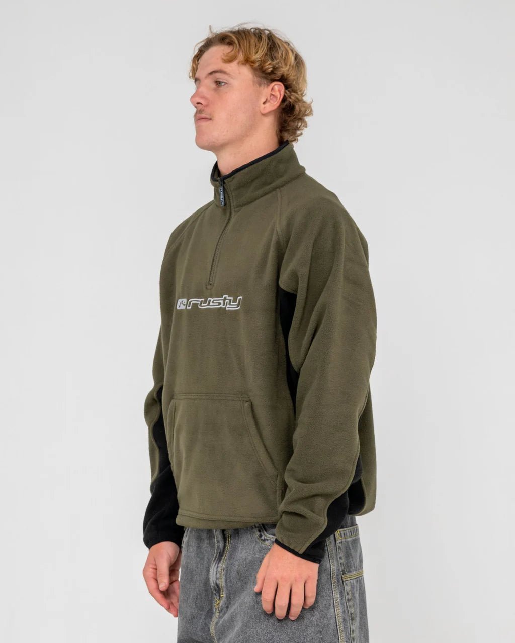 BLIZZARD QUARTER ZIP POLAR FLEECE - RustyFTM1191-NAVY BLUE-XS