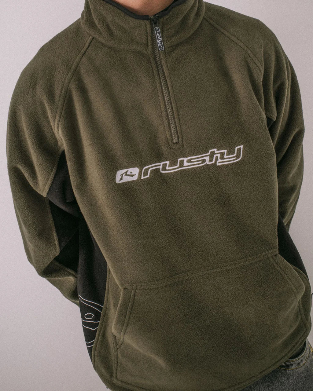 BLIZZARD QUARTER ZIP POLAR FLEECE - RustyFTM1191-NAVY BLUE-XS