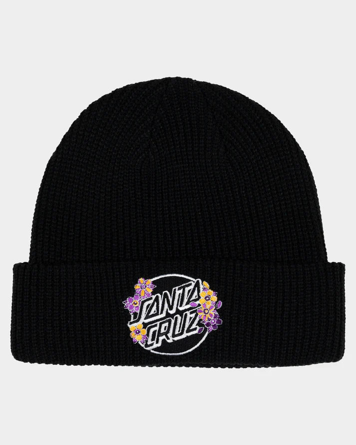 BLOOMING STACK DOT BEANIE -Santa CruzSG126-HW20-BLACK-1sz
