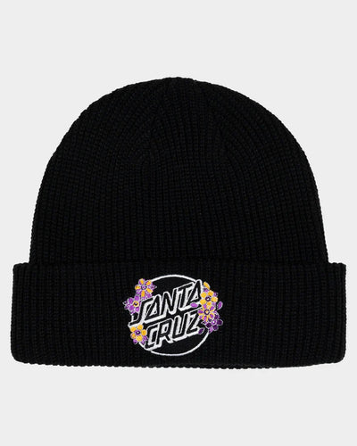BLOOMING STACK DOT BEANIE -Santa CruzSG126-HW20-BLACK-1sz