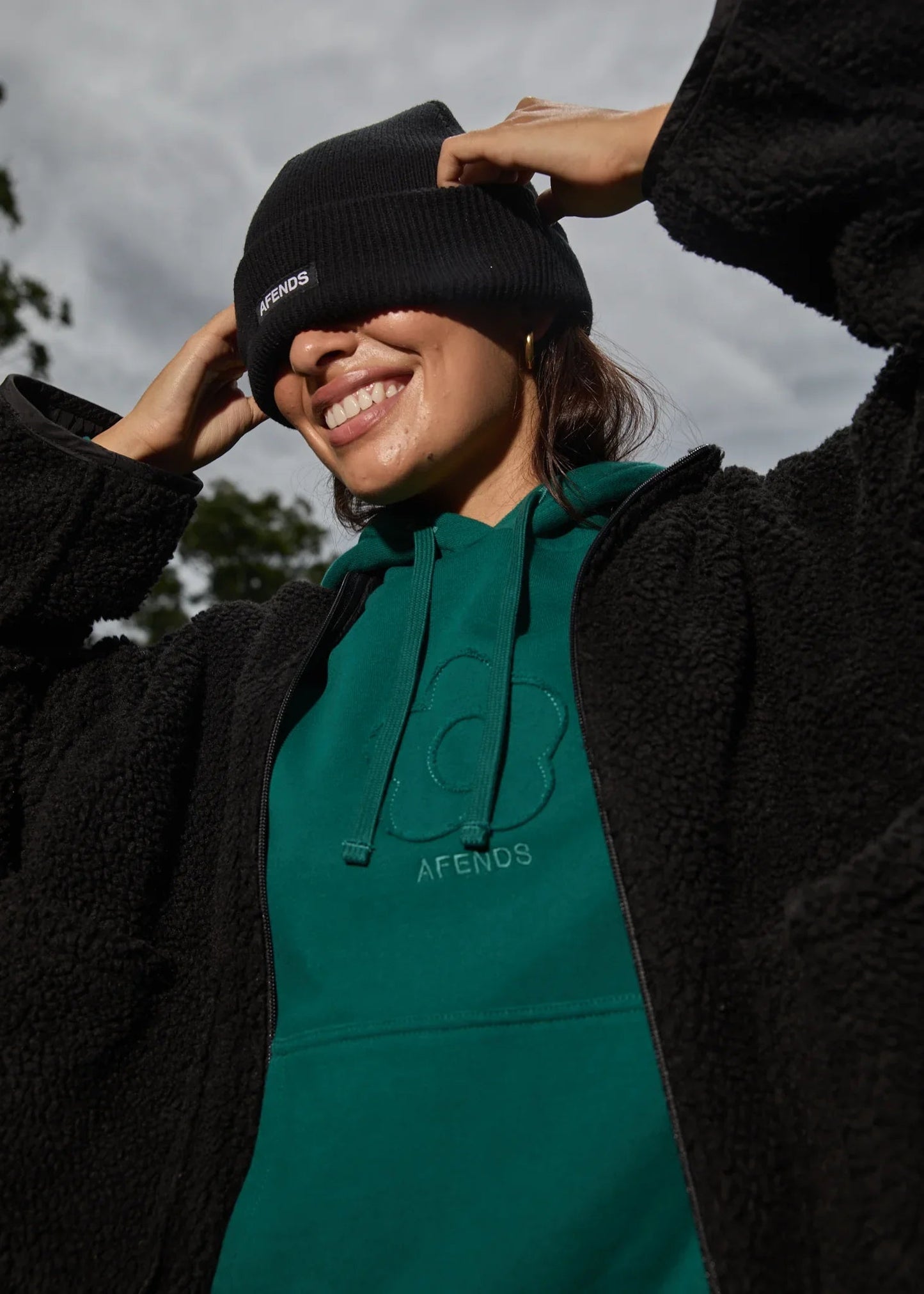 Blossom Pull On Hood - AfendsW242505 - Pine - L