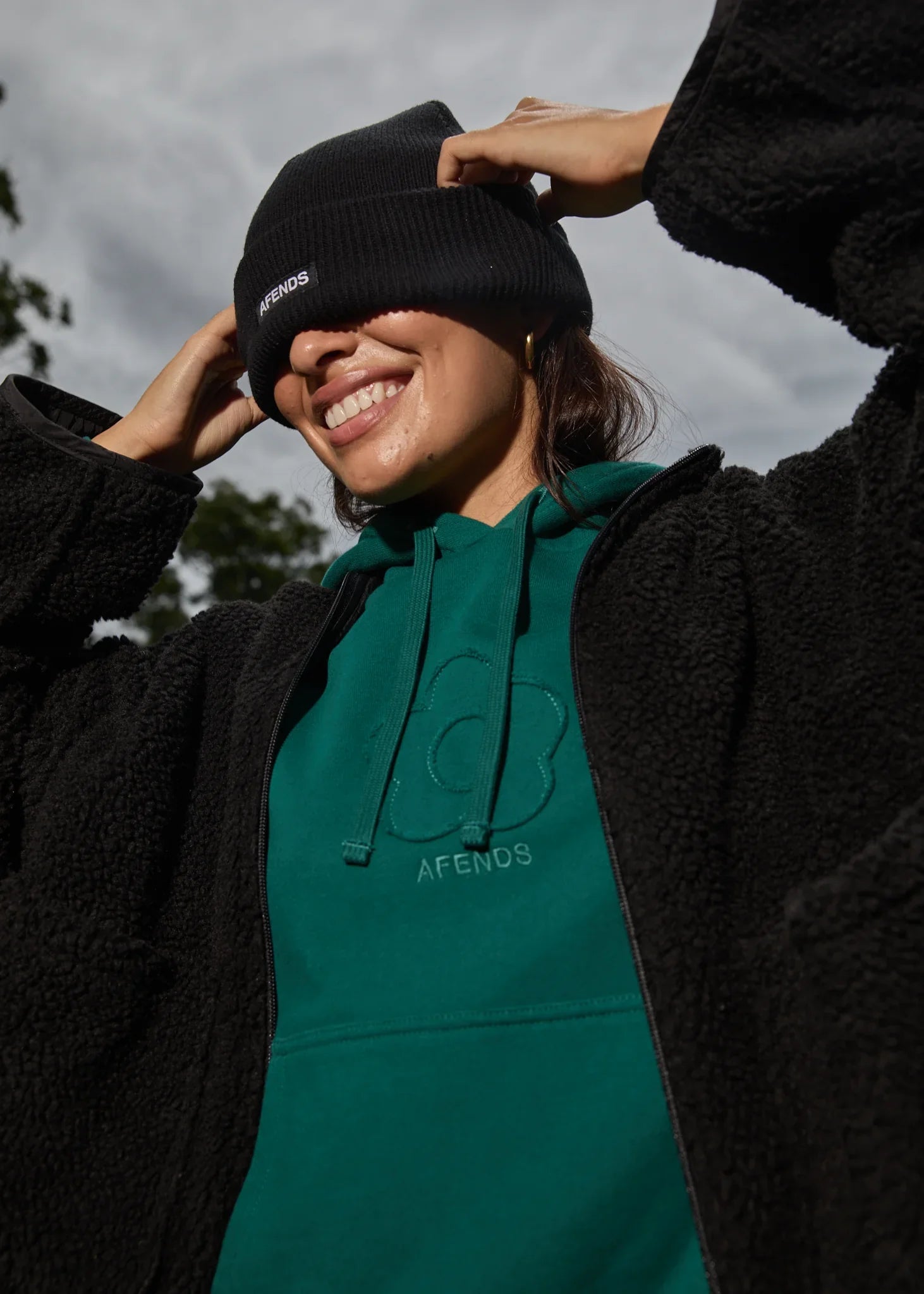 Blossom Pull On Hood - AfendsW242505 - Pine - L