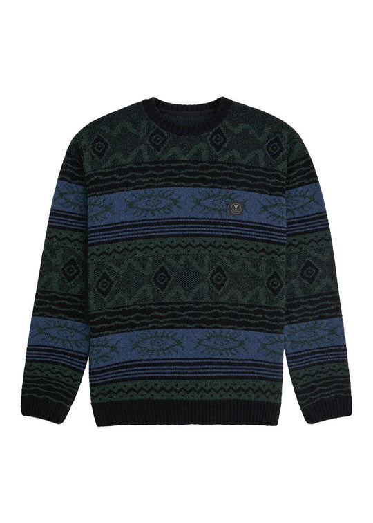 Blur Jacquard crew sweater