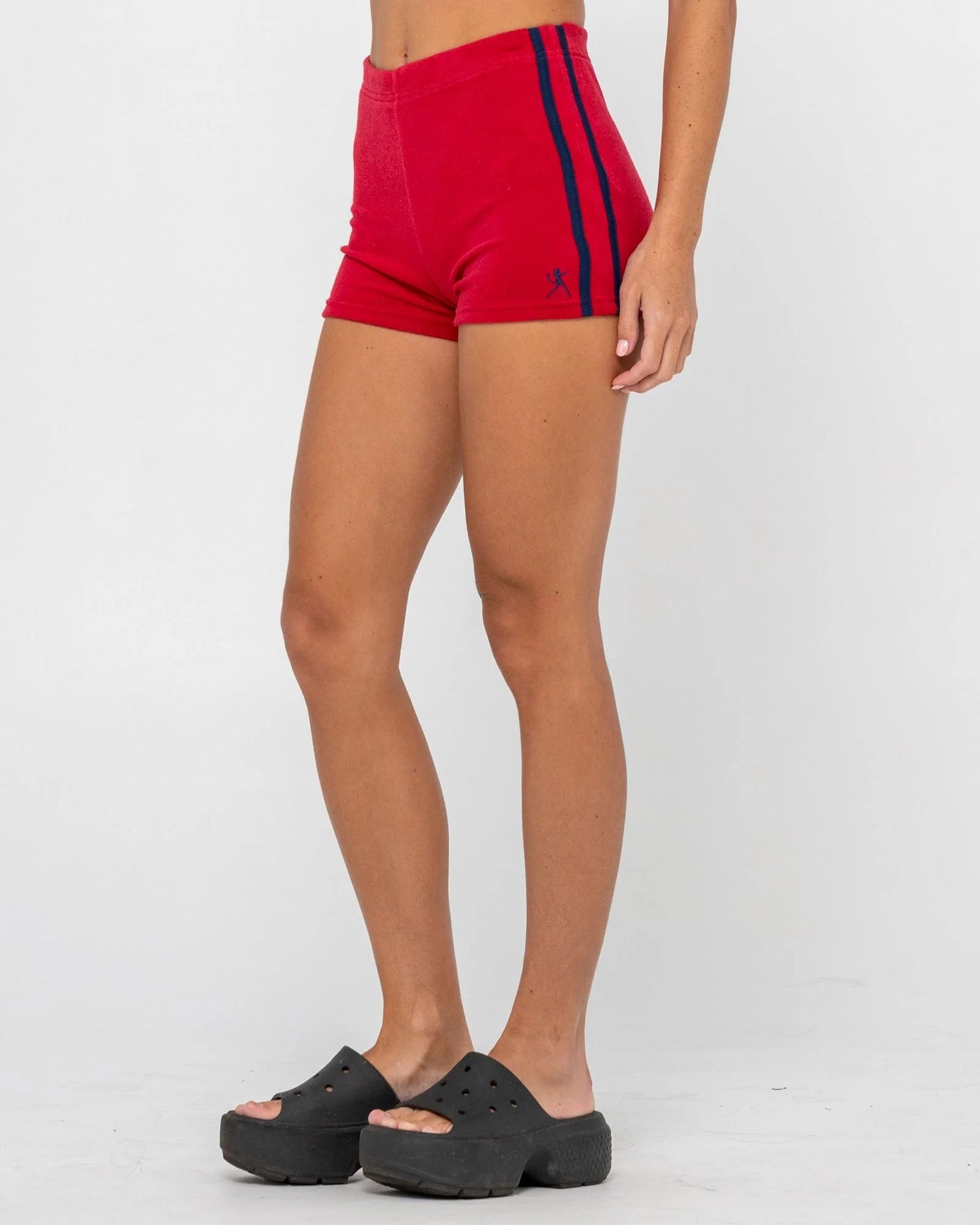 BODHI TOWELLING BOOTY SHORT - RustySCL0440-RED-6