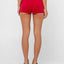 BODHI TOWELLING BOOTY SHORT - RustySCL0440-RED-6