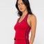 BODHI TOWELLING HALTER NECK TOP - RustySCL0451-RED-6