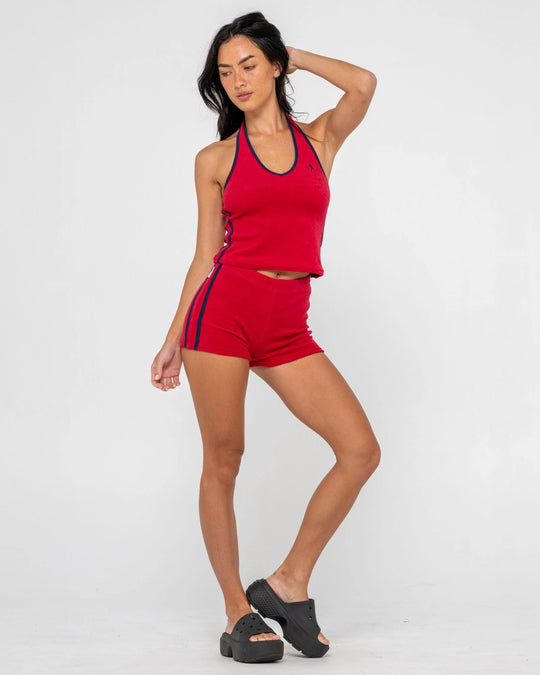 BODHI TOWELLING HALTER NECK TOP