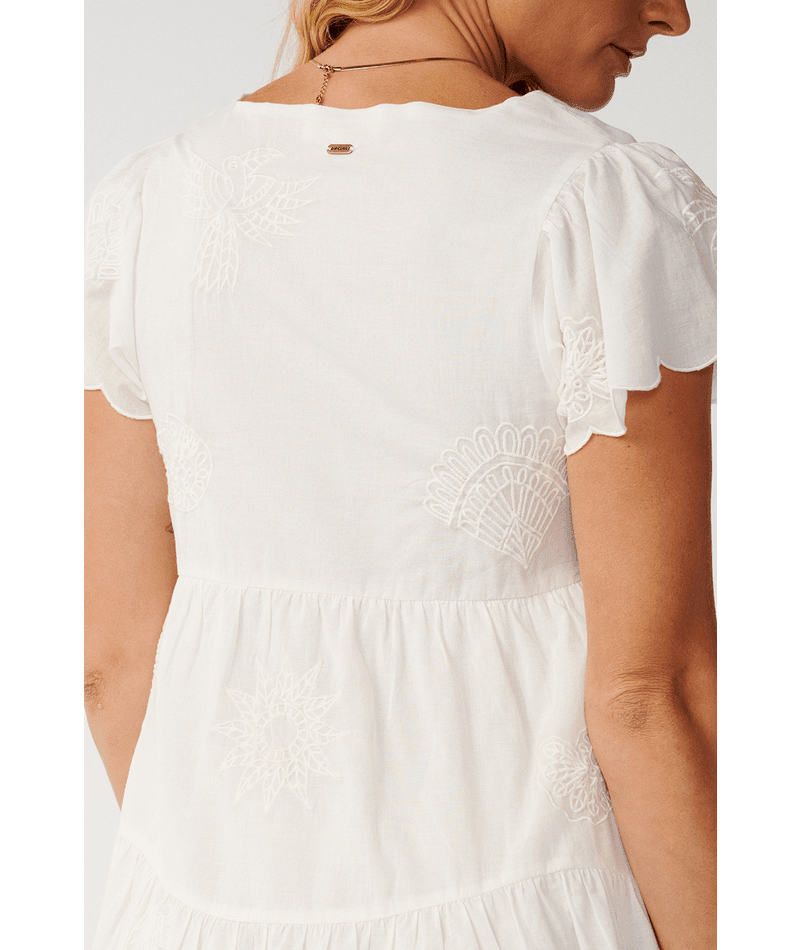 BOSSA NOVA EMB S/S DRESS -Rip Curl0AFWDR-BONE-2XS