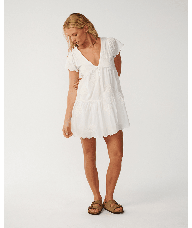 BOSSA NOVA EMB S/S DRESS -Rip Curl0AFWDR-BONE-2XS