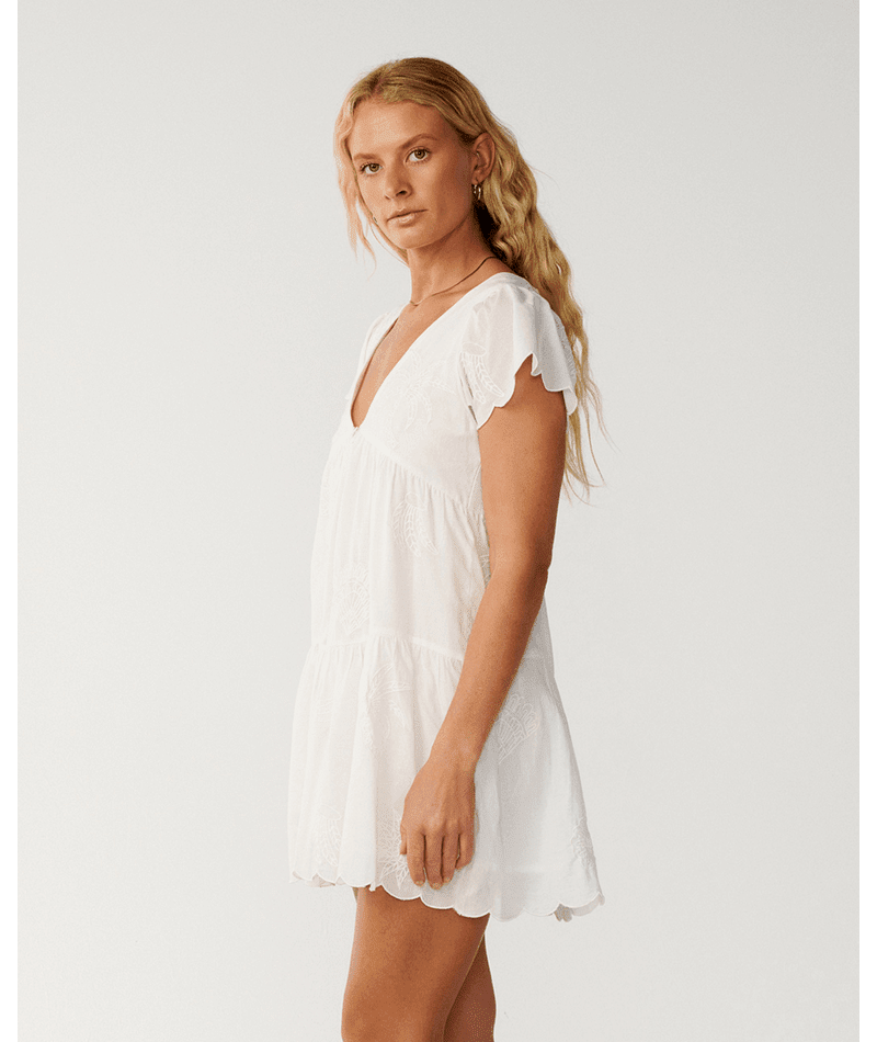 BOSSA NOVA EMB S/S DRESS -Rip Curl0AFWDR-BONE-2XS