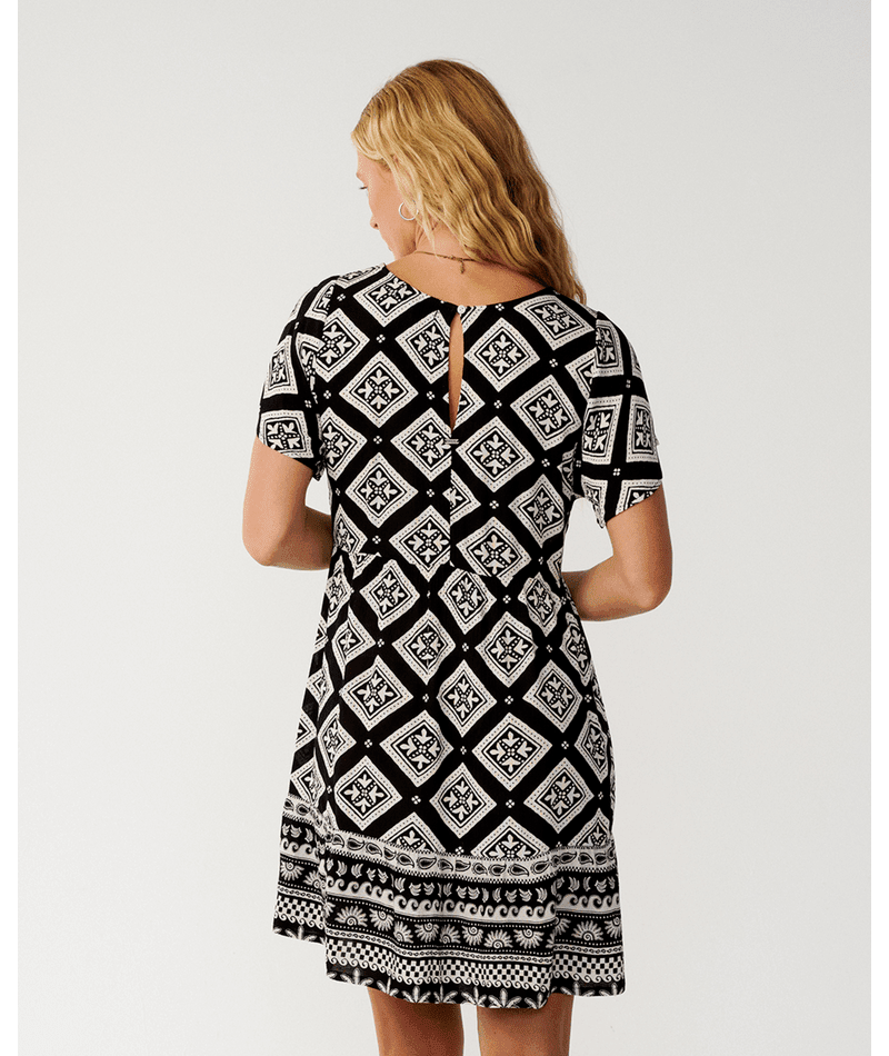 BOSSA NOVA SHIFT S/S DRESS -Rip Curl0AIWDR-BLACK-2XS