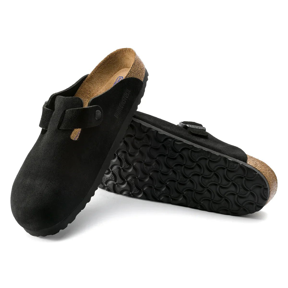 Boston SFB Black Suede Leather Narrow - Birkenstock660473 - Blk - Black Suede - 36