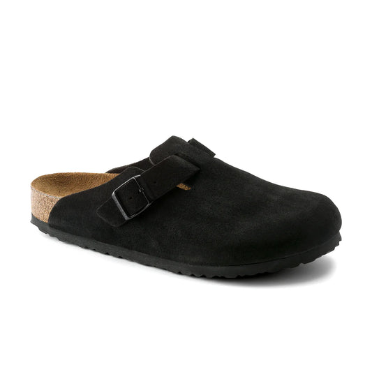 Boston SFB Black Suede Leather Narrow
