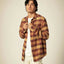 Bowery Flannel - Brixton01213 - CRWBC - Curry/Washed black/Crimson - L