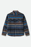 BOWERY L/S ARCTIC STRETCH FLEE - Brixton1221-MOOD INDIGO BLANKET STRIPE-M