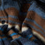 BOWERY L/S ARCTIC STRETCH FLEE - Brixton1221-MOOD INDIGO BLANKET STRIPE-M