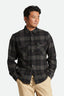 BOWERY L/S FLANNEL - Brixton1213 - BLACK/CHARCOAL - L