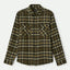 BOWERY L/S FLANNEL - Brixton1213 - BLACK/CHARCOAL - L