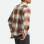 BOWERY LW ULTRA FLANNEL - Brixton1391-CHOCOLATE/OFF WHITE-S