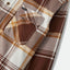 BOWERY LW ULTRA FLANNEL - Brixton1391-CHOCOLATE/OFF WHITE-S