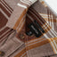 BOWERY LW ULTRA FLANNEL - Brixton1391-CHOCOLATE/OFF WHITE-S
