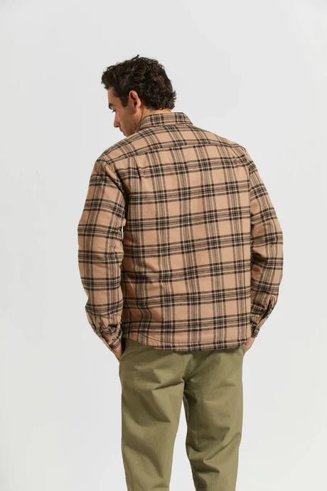 Bowery Quilted Flannel - Brixton01418 - WDSKB - Woodsmoke/Black - L