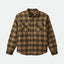 Bowery Quilted Flannel - Brixton01418 - WDSKB - Woodsmoke/Black - L