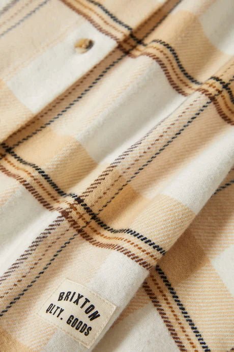 Bowery W Classic Flannel - Brixton01424 - OWSWC - off white/semolina/washed copper - L
