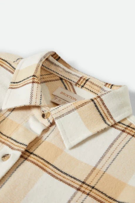 Bowery W Classic Flannel - Brixton01424 - OWSWC - off white/semolina/washed copper - L