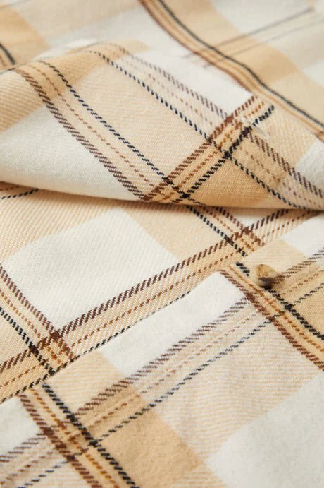 Bowery W Classic Flannel - Brixton01424 - OWSWC - off white/semolina/washed copper - L