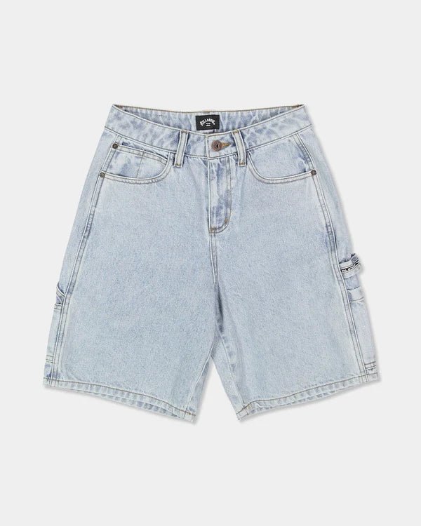 BOYS BAD DOG DENIM SHORT -Billabong24A20450-WASHED INDIGO-22