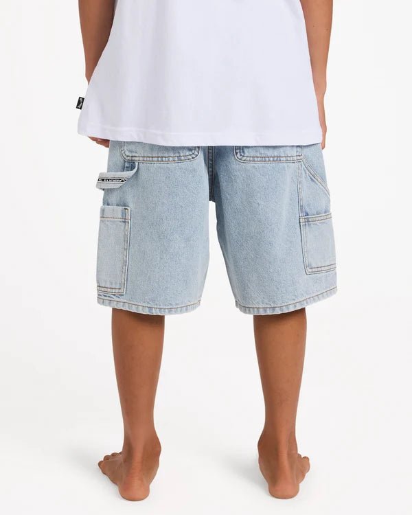 BOYS BAD DOG DENIM SHORT -Billabong24A20450-WASHED INDIGO-22