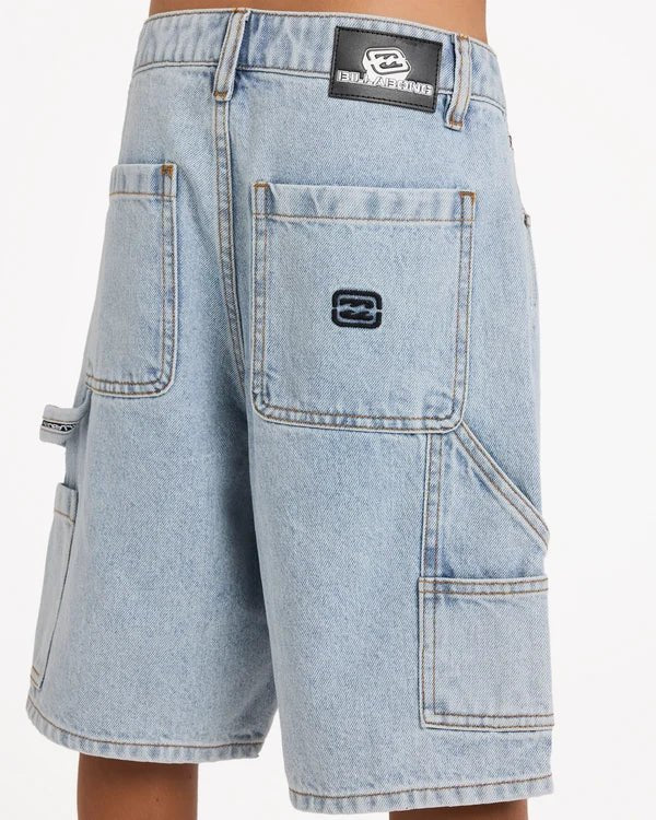 BOYS BAD DOG DENIM SHORT -Billabong24A20450-WASHED INDIGO-22