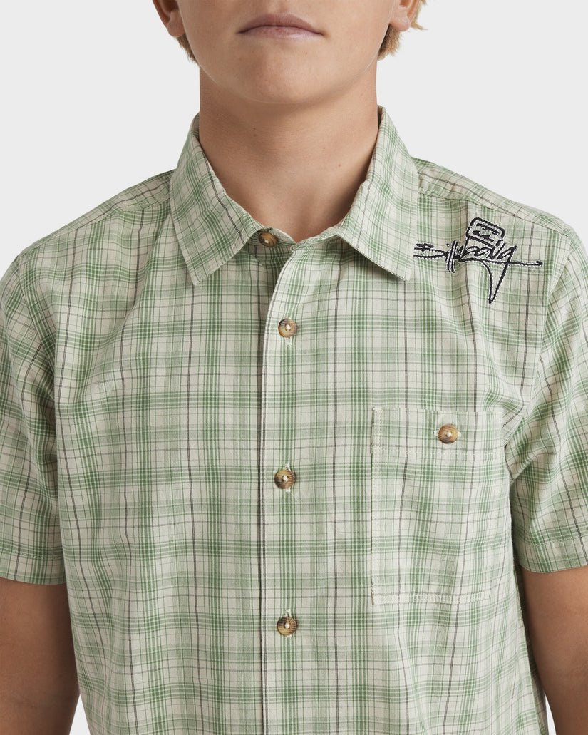 BOYS MOGUL CHECK SS - BillabongUBBWT00109 - Oatmeal - S/10
