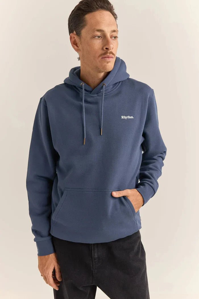 Brand Fleece Hood - RhythmPP1024M - FL04 - NAV - Navy - S