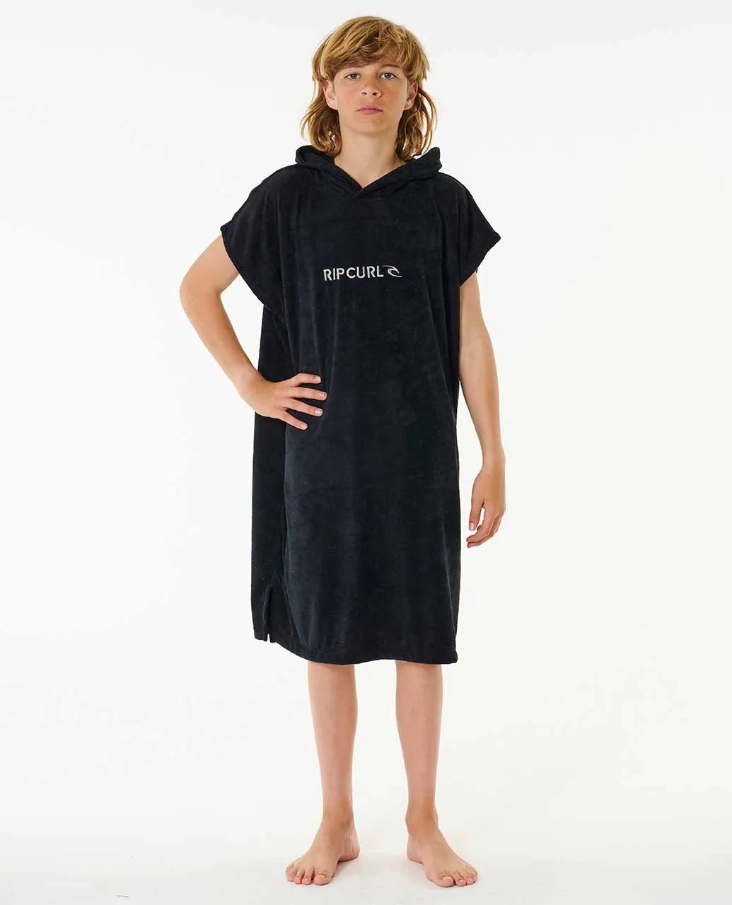 BRAND HOODED TOWEL - BOY - Rip Curl007BTO - BLACK/GREY - L