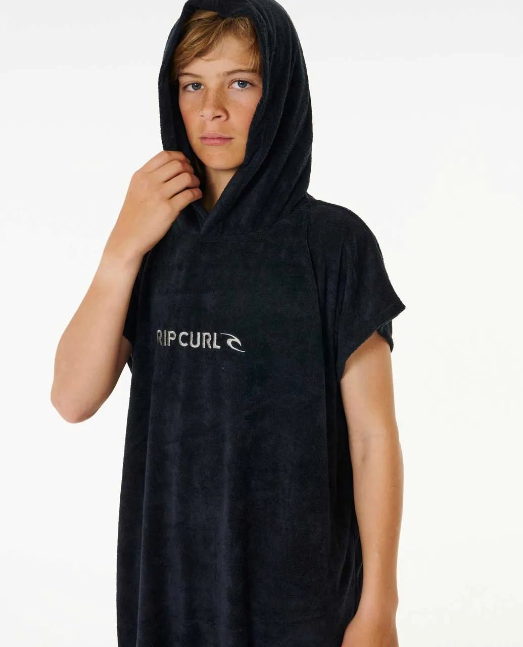 BRAND HOODED TOWEL - BOY - Rip Curl007BTO - BLACK/GREY - L