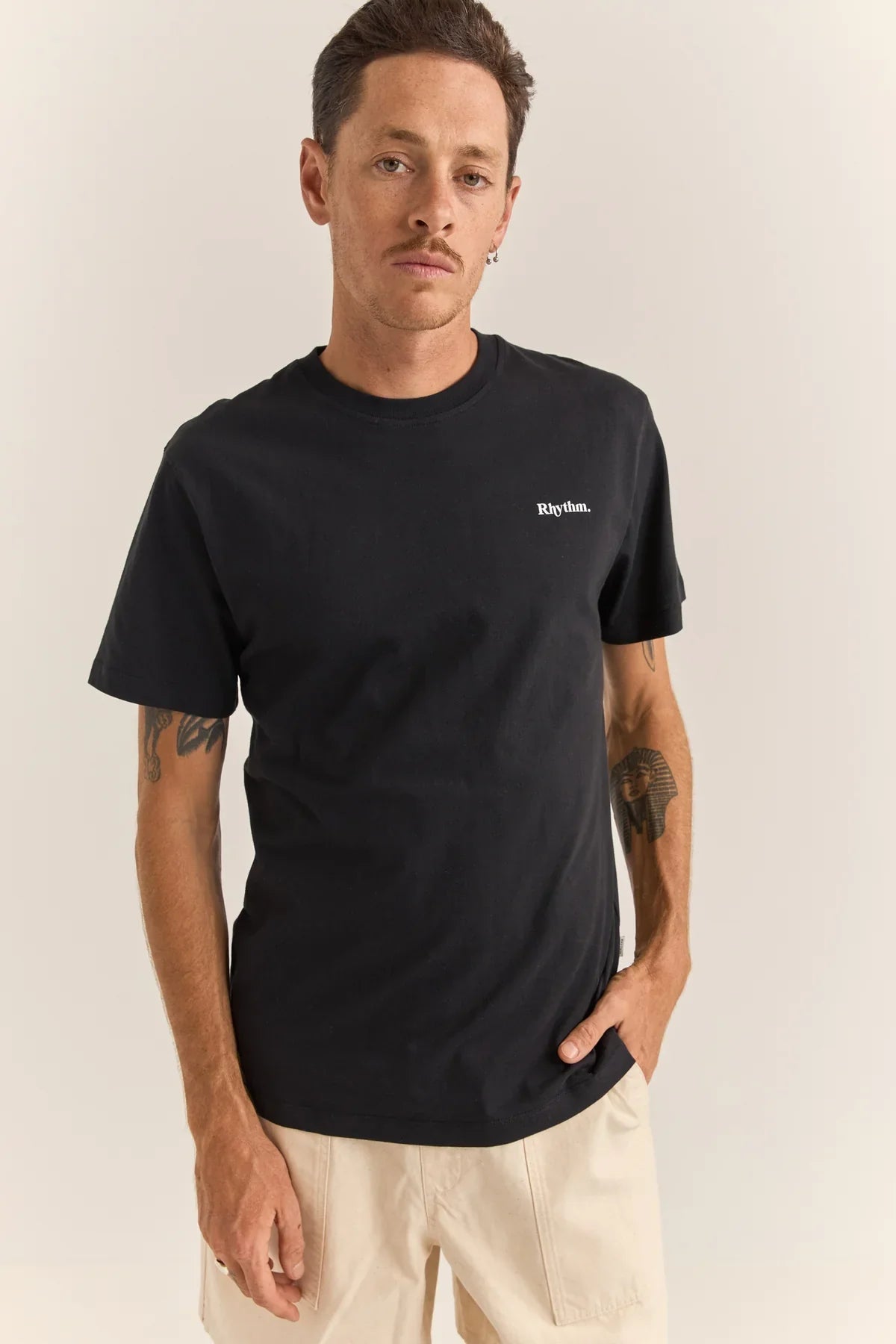 BRAND TEE - RhythmPP1024M-PT01-BLACK-M
