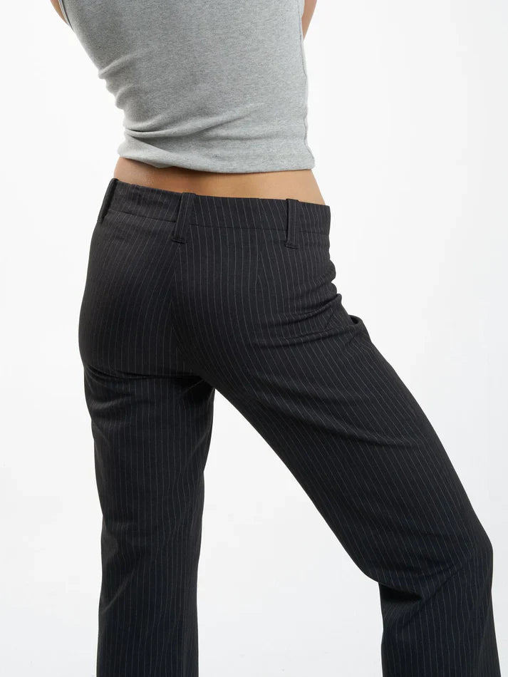 Brit Pinstripe Pant - ThrillsWTA24 - 461G - Charcoal - 10